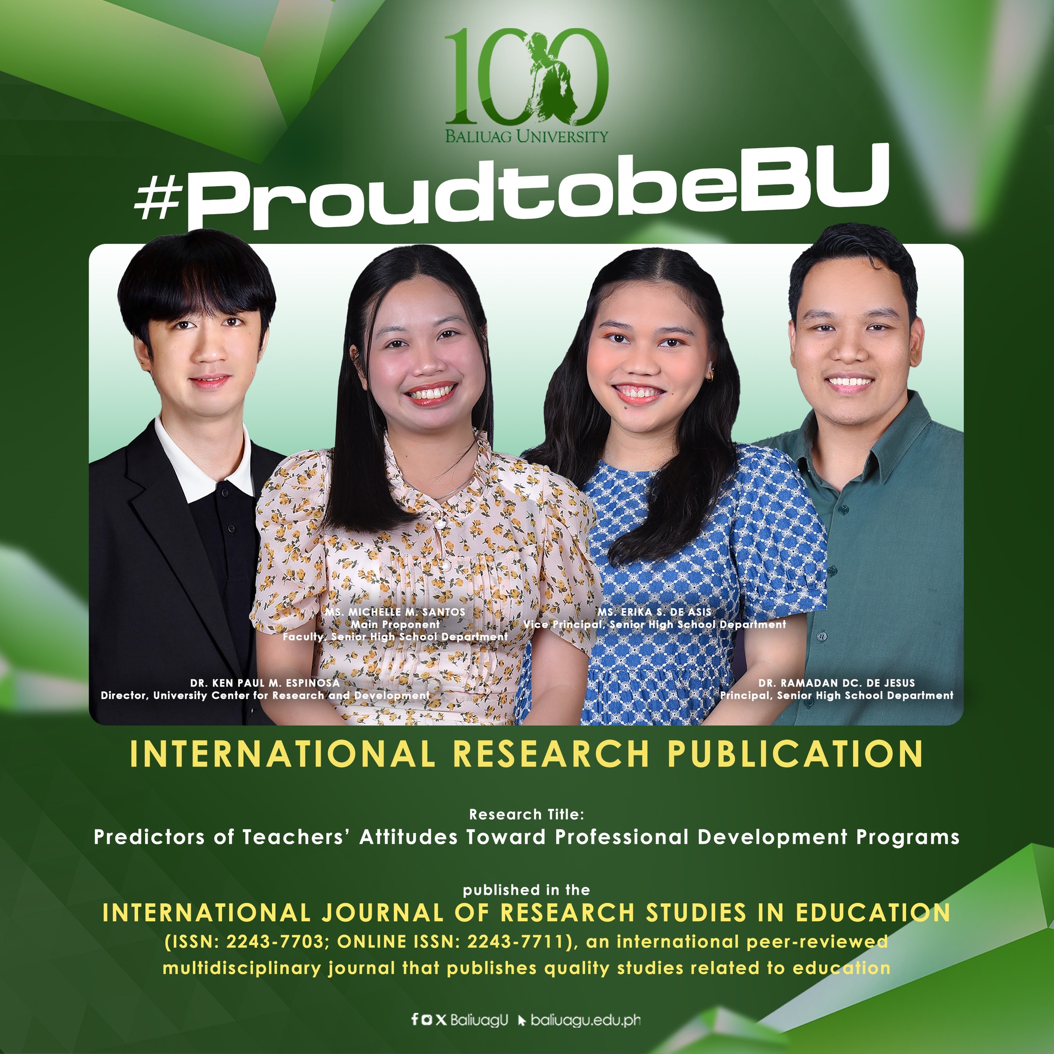 International Research Publication - SHS Team